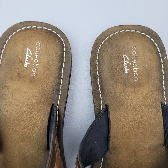 Collection by Clarks Fenner Nerice Brown Flip Flops Women's Thong Sandals Sz 10 - Picture 6 of 9